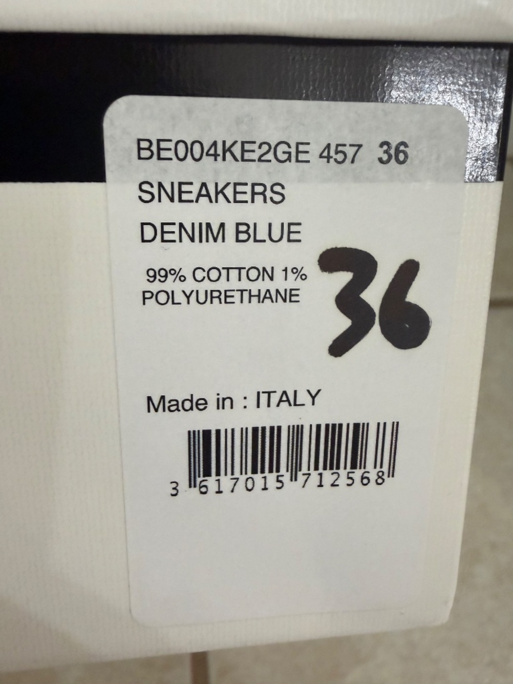 Givenchy Denim slim sneakers NEW size 36 - Picture 6 of 9